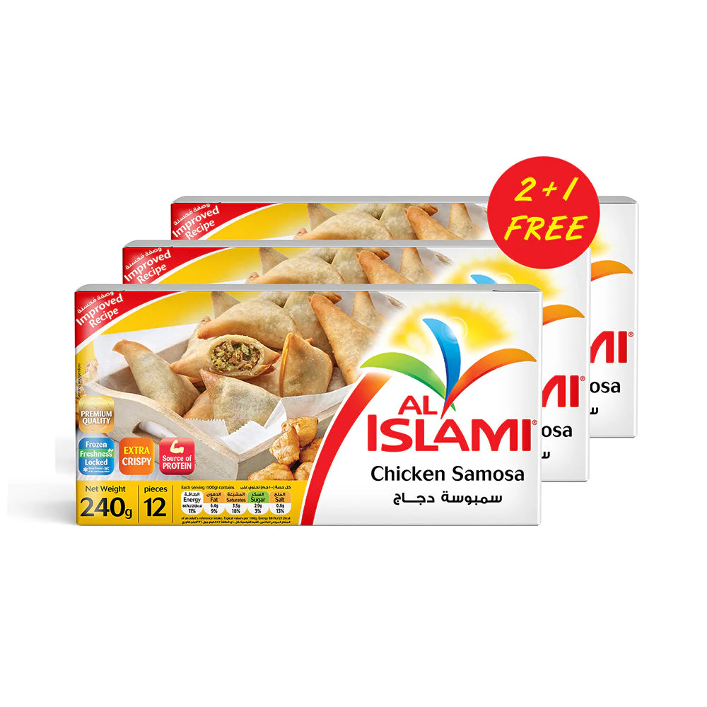 Al Islami Chicken Samosa Promo 2x 240g + 1Free