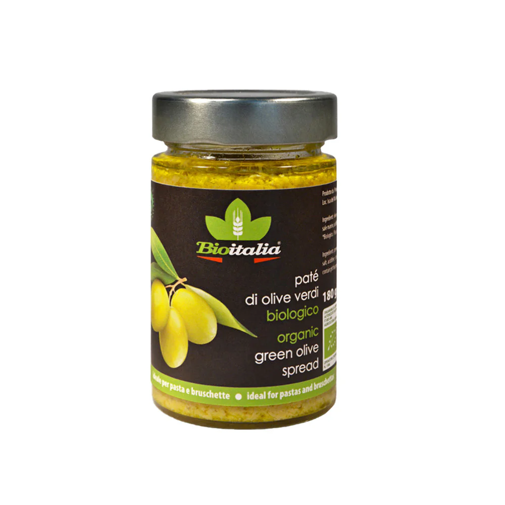 Bioitalia Green Olive Spread 180G