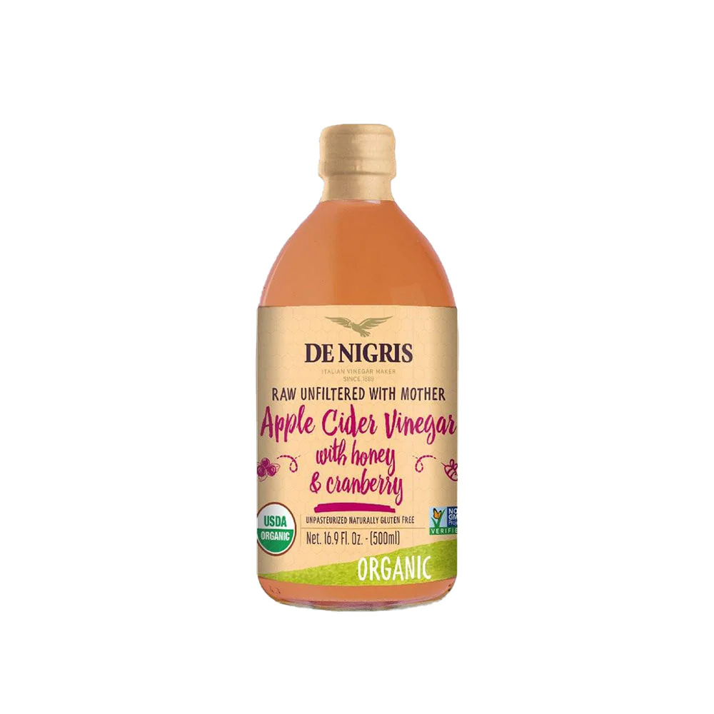 De Nigris Apple Cider Vinegar with Cranberry & Honey 500ml