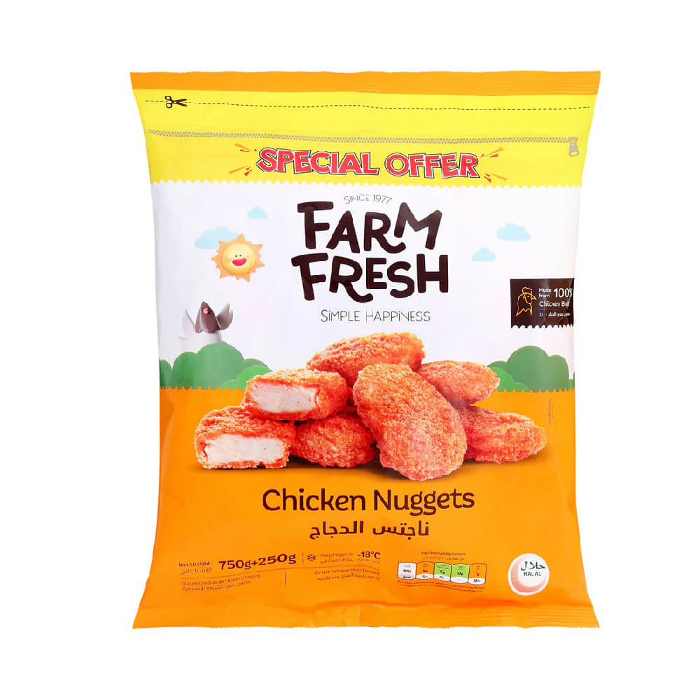 Farm Fresh Original Chicken Nuggets 750gm+250gm Free