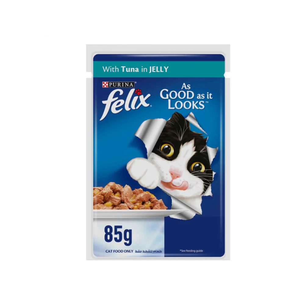 Felix As Good As It Looks Adult Tuna in Jelly Wet Cat Food 85gm