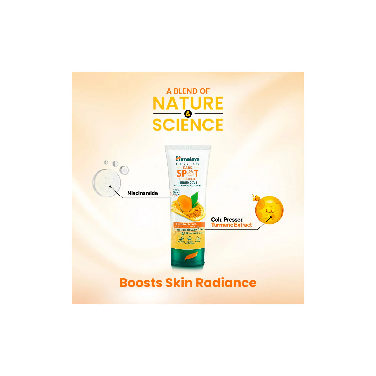 Himalaya Dark Spot Clearing Turmeric Face Scrub 75ml - Image 2