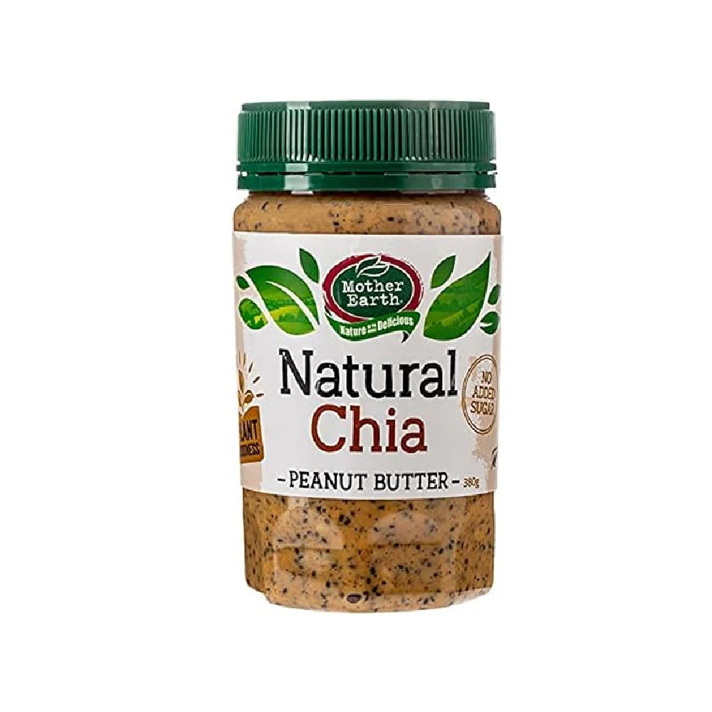 Mother Earth Peanut Butter Chia Seed Natural 380G - Image 2