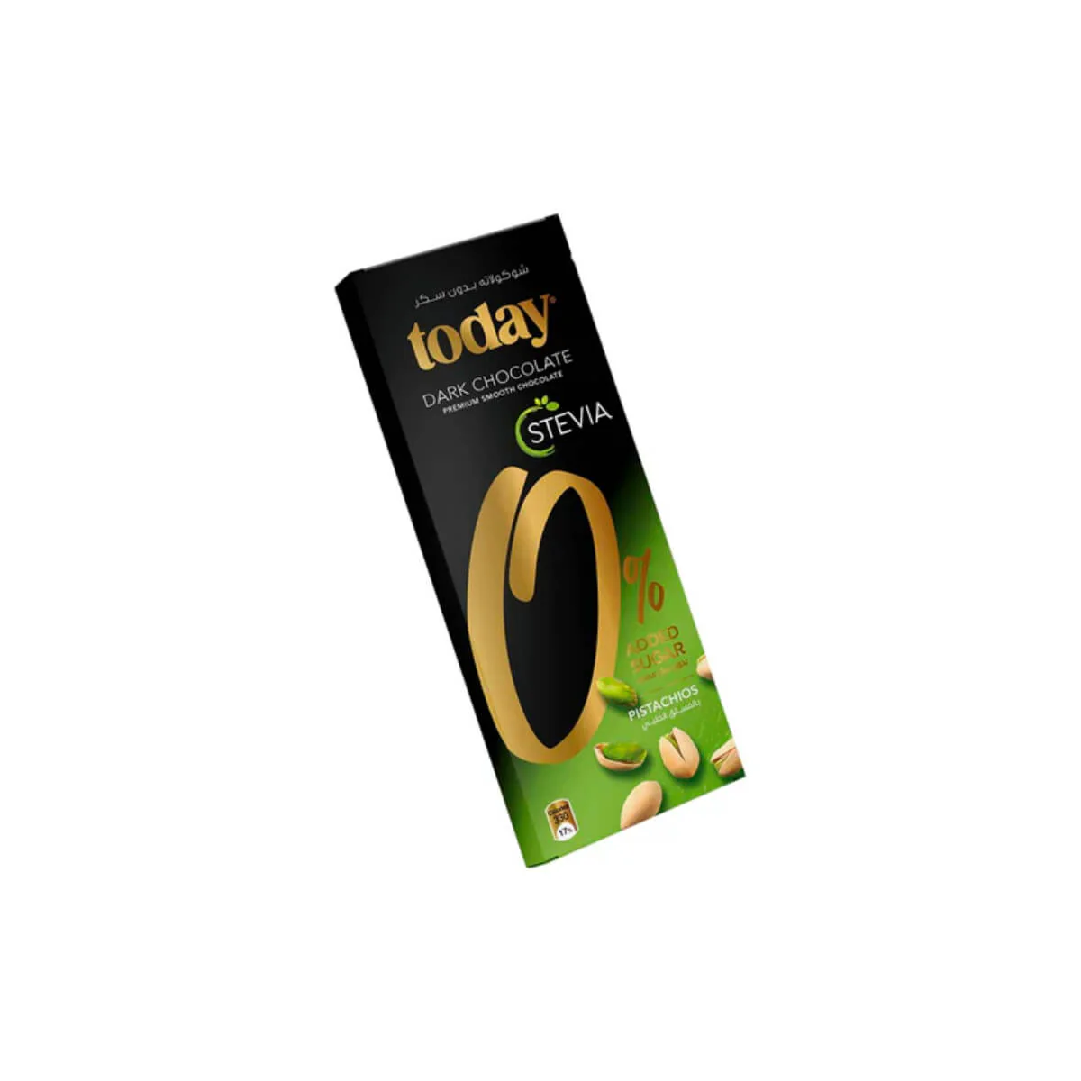 Today Stevia Pistachios Dark Chocolate 0% Added Sugar 60g